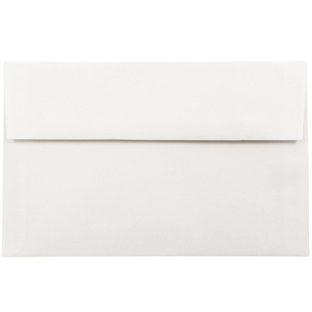 JAM Paper A10 Strathmore Invitation Envelopes, 6 x 9 1/2, Bright White Wove, Bulk 250/Box