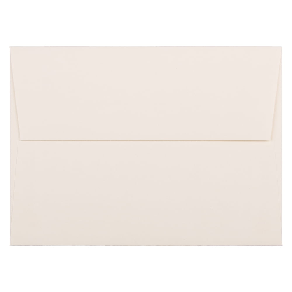 JAM Paper A7 Strathmore Invitation Envelopes, 5 1/4 x 7 1/4, Natural White Wove, Bulk 1000/Carton