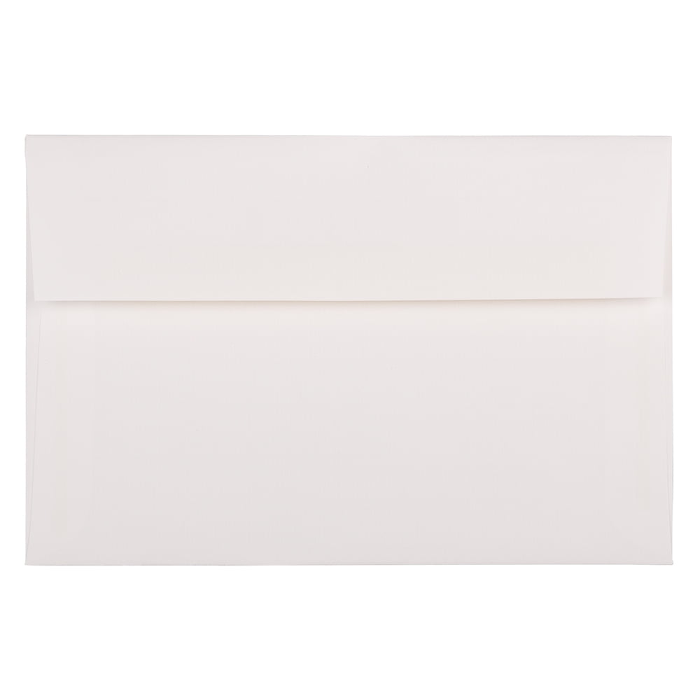 JAM Paper A9 Strathmore Invitation Envelopes, 5 3/4 x 8 3/4, Bright White Wove, Bulk 250/Box