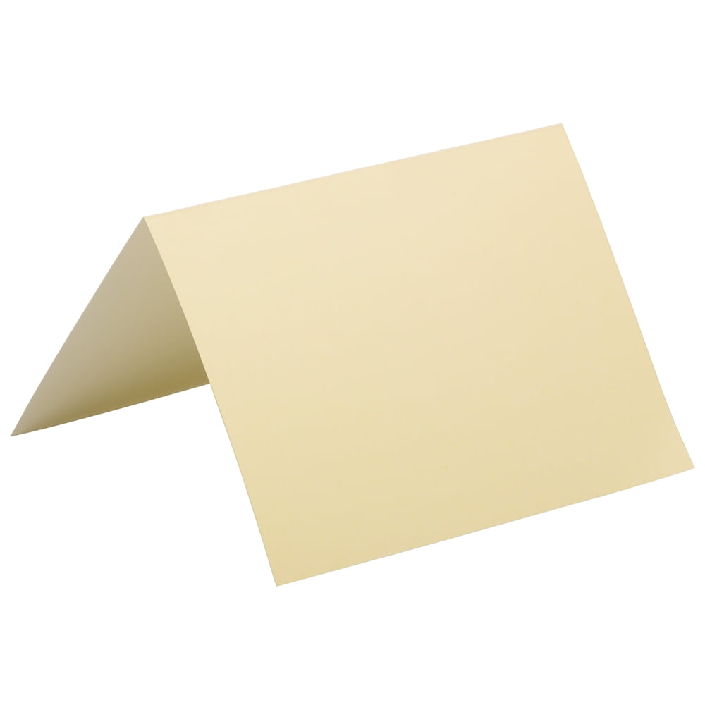 JAM Paper Foldover Cards, 4 5/8 x 6 1/4, Ivory, 500/Box