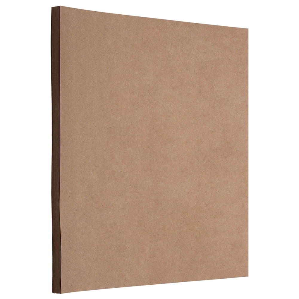 JAM Paper Recycled Cardstock, 8 1/2 x 11, 250 per Pack, 60lb Brown Kraft