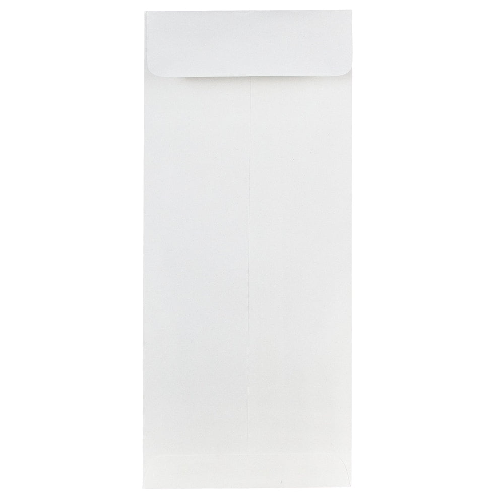 JAM Paper #10 Policy Business Strathmore Envelopes, 4 1/8 x 9 1/2, Bright White Wove, Bulk 500/Box