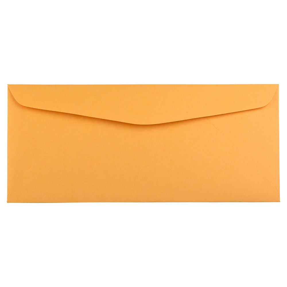 JAM Paper #14 Recycled Envelopes, 5 x 11 1/2, Brown Kraft Manila, Bulk 500/Box