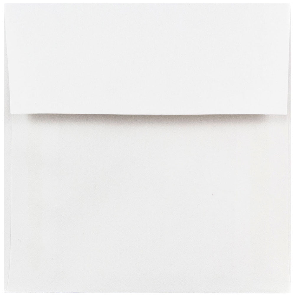 JAM Paper 5 x 5 Square Invitation Envelopes, White, Bulk 250/Box