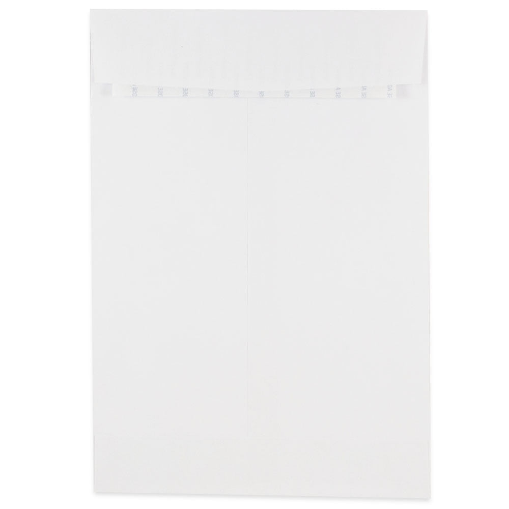 JAM Paper 6 1/2 x 9 1/2 Open End Commercial Envelopes with Peel and Seal Closure, White, Bulk 500/Box