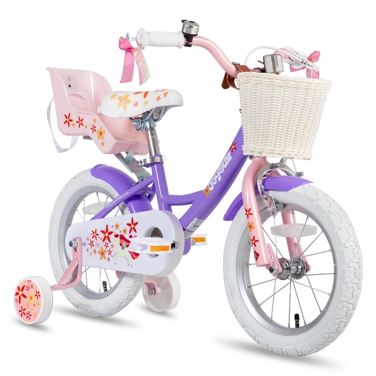 JOYSTAR Unicorn 14inch Girls' Bike, PurPle