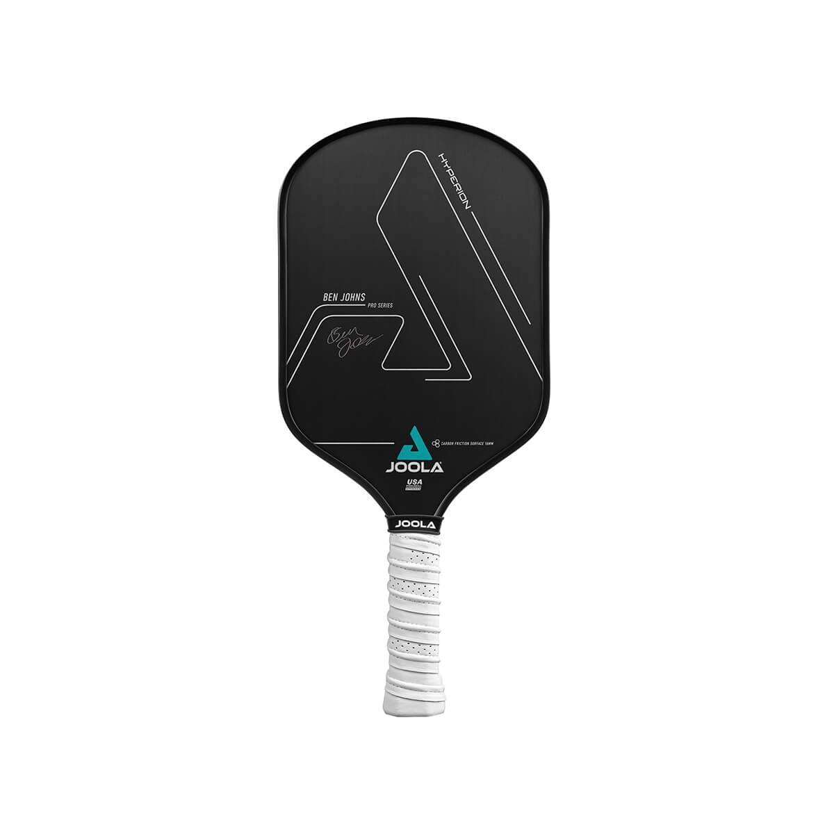JOOLA Ben Johns Hyperion CFS 16mm Pickleball Paddle, Elongated Handle, Carbon Fiber, Black