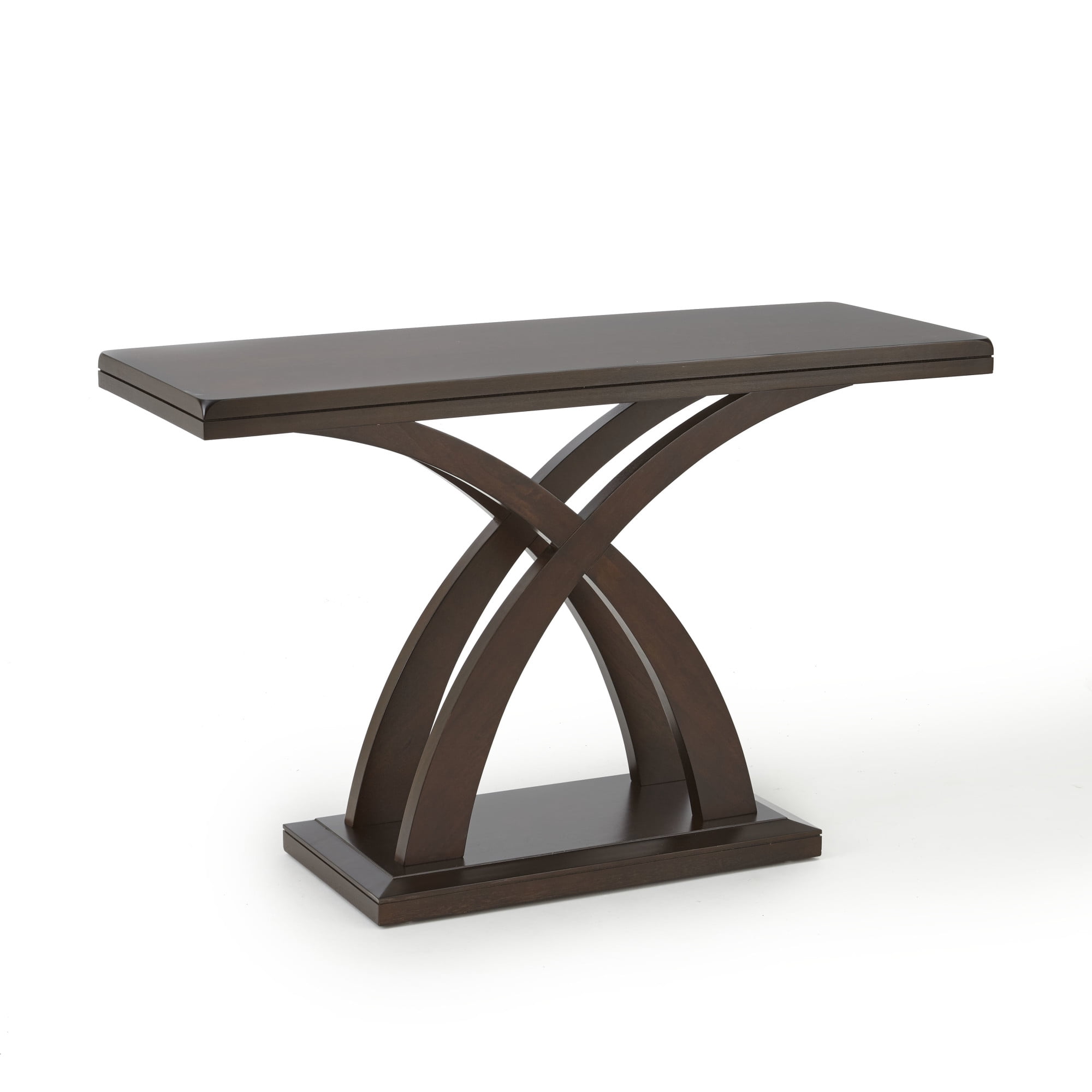 Jocelyn Console Entry Table in Espresso Cherry Wood and Mango Veneers