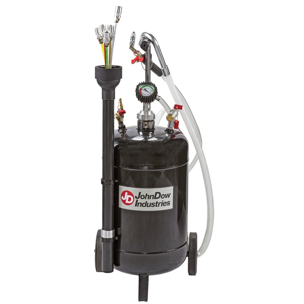 JohnDow Fluid Evacuator, 6 Gal, Steel, Venturi Vacuum, 37.85 lbs