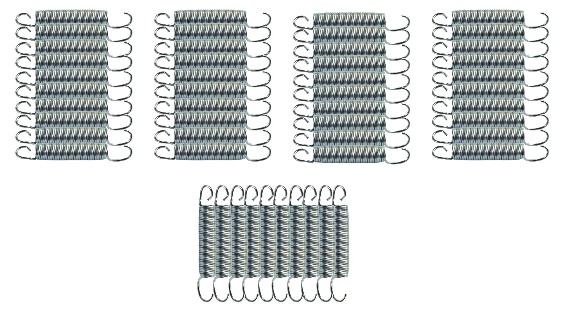 Jumpking Heavy Duty Trampoline Springs 6-inch for Trampolines, Stainless Steel Trampoline Replacement Springs (set of 50)