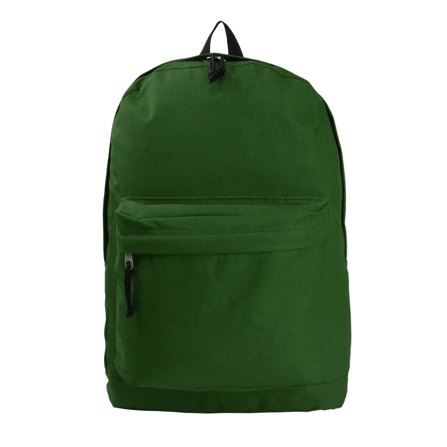 K-Cliffs Unisex Case of 36 Classic 18" School Backpacks Green with Curved Shoulder Straps, Teen-Adult, Polyester