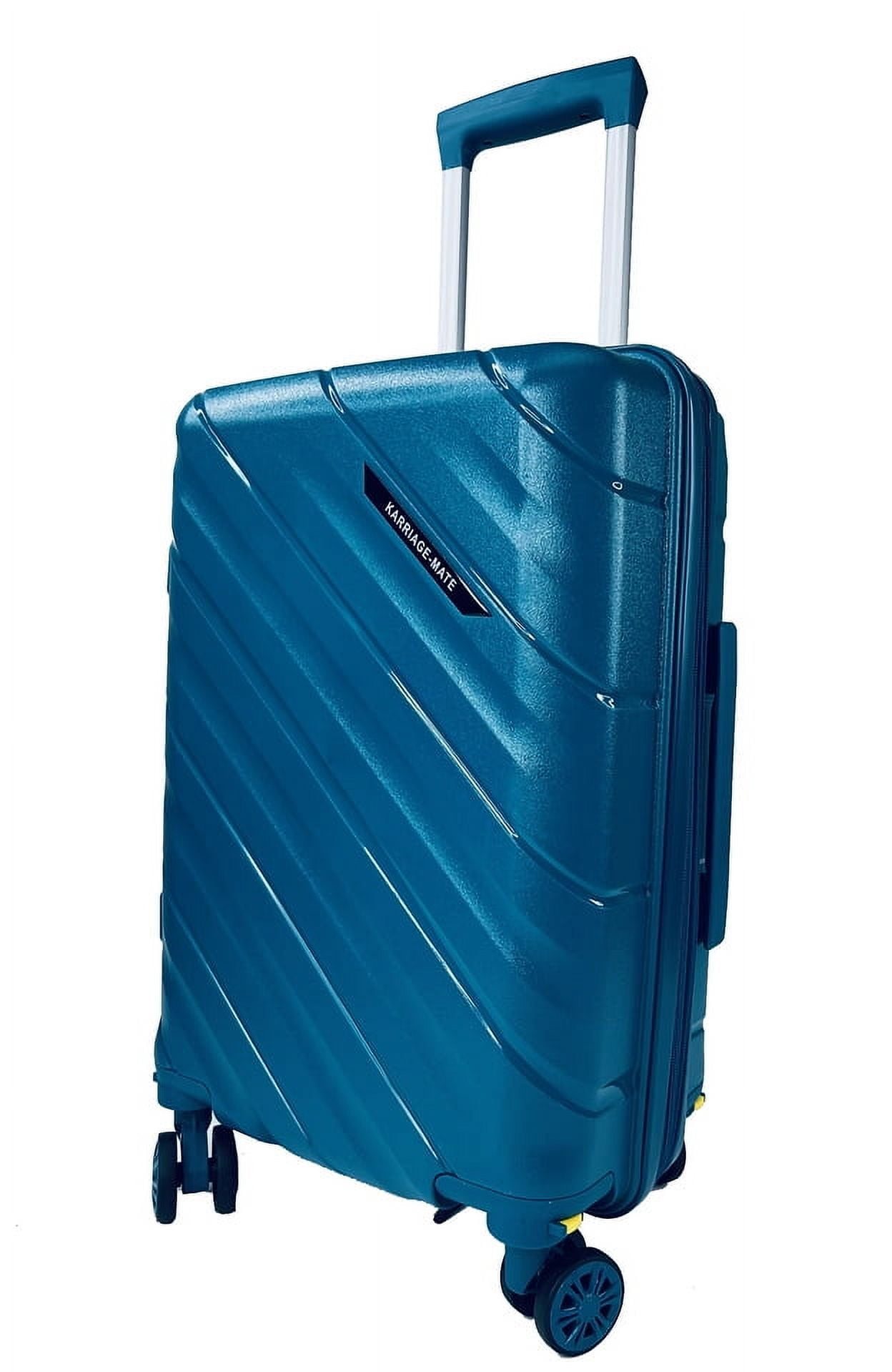 K-Cliffs 22" Expandable Spinner Lightweight Carry-On Suitcase with 360° Dual Wheels, Kids-Adult