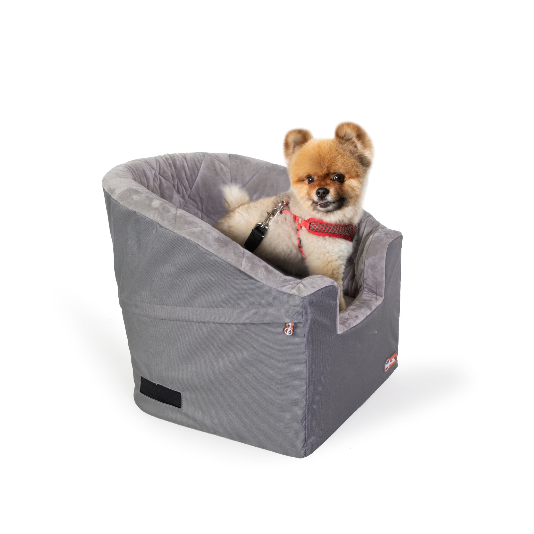 K&H Pet Products Bucket Booster Dog Car Seat Knockdown Gray/Gray Small