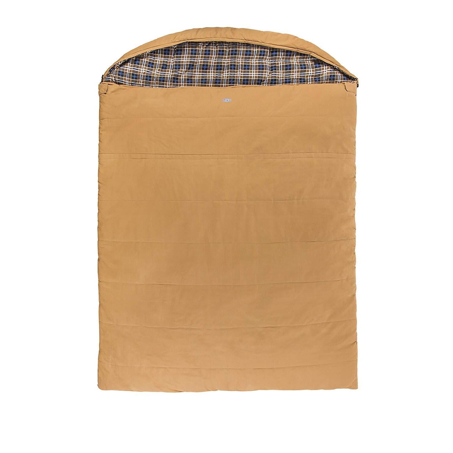 Kamp-Rite Double Wide Cotton Canvas 58 x 82 inch 10 Degree Sleeping Bag