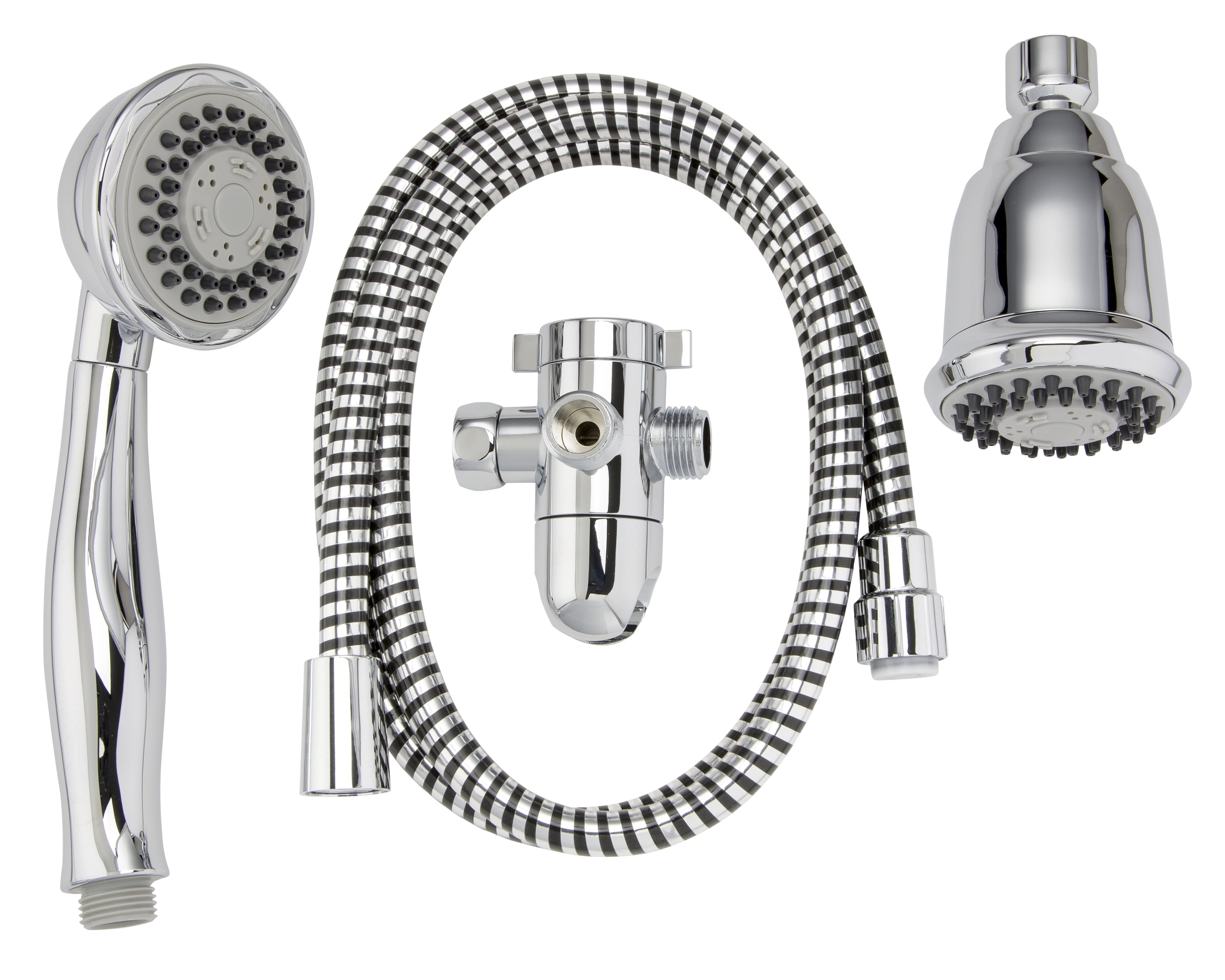 Keeney K750CP Stylewise 3 Function, 3 Way Shower Head Kit, Polished Chrome