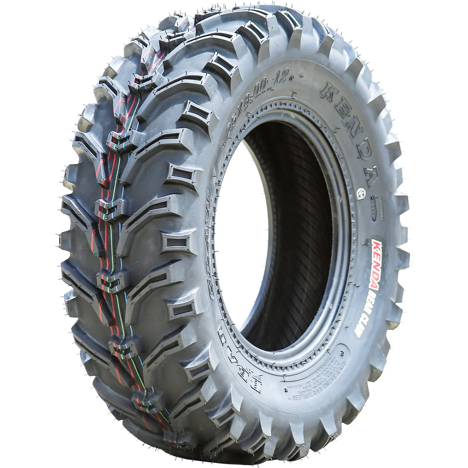 Kenda Bearclaw Front 25X8.00-12 25x8-12 25x8x12 43N 6 Ply a/t All Terrain Atv/Utv Tire
