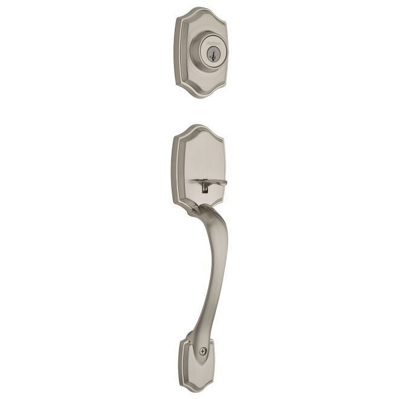Kwikset 687BWLIP-15S Belleview Handleset in Satin Nickel