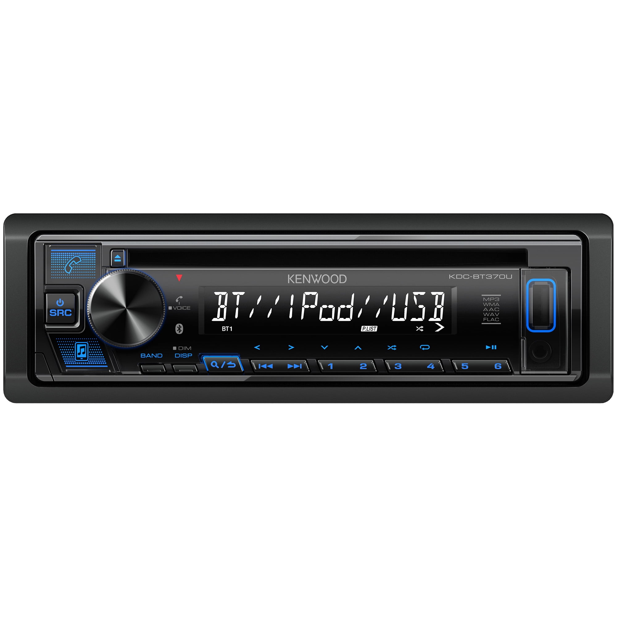 KENWOOD KDC-BT370U CD Car Stereo Receiver with Bluetooth, AM/FM Radio, Front High Power USB
