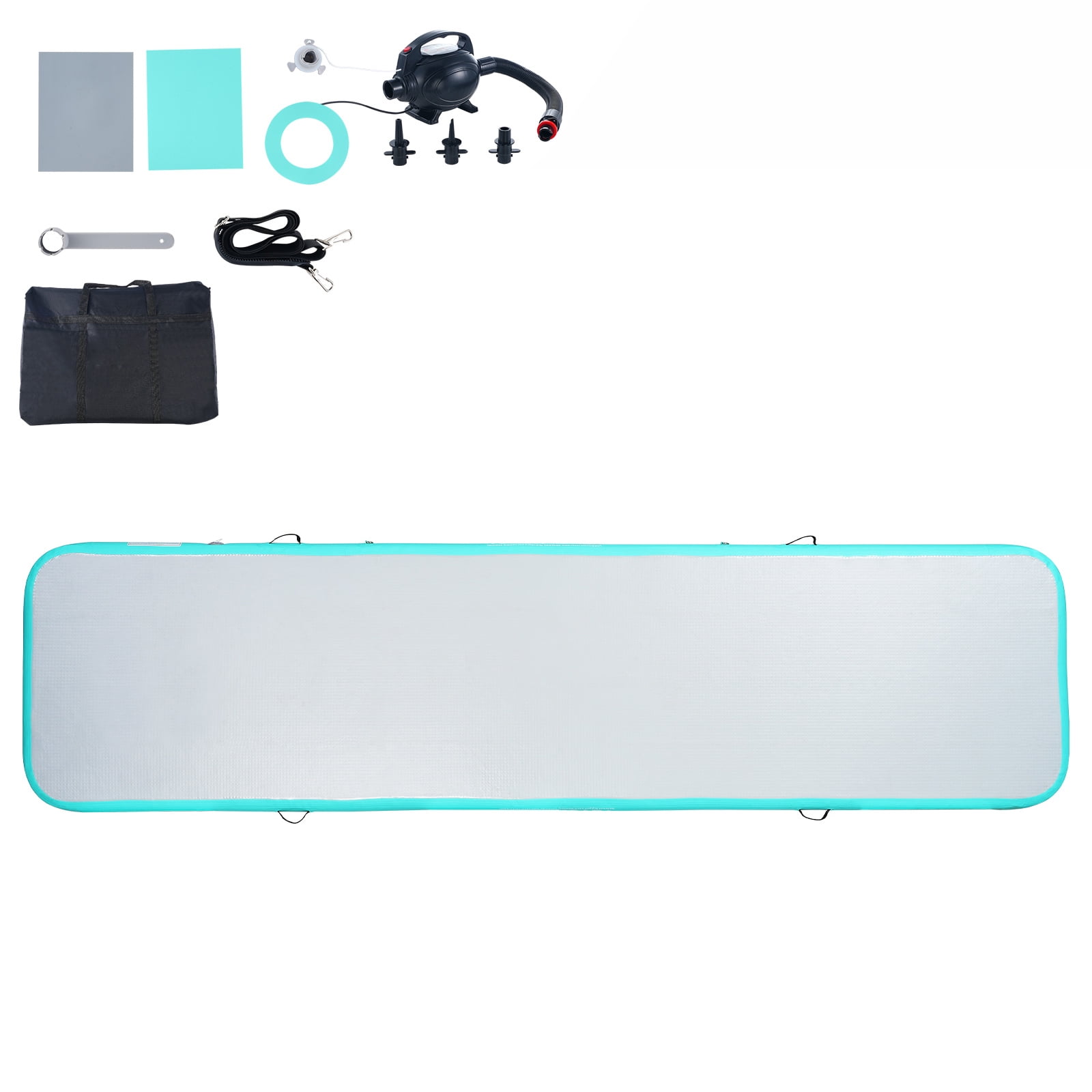 KFFKFF Air Track 13FT Inflatable Training Tumbling with Pump Gymnastics Gym Mat