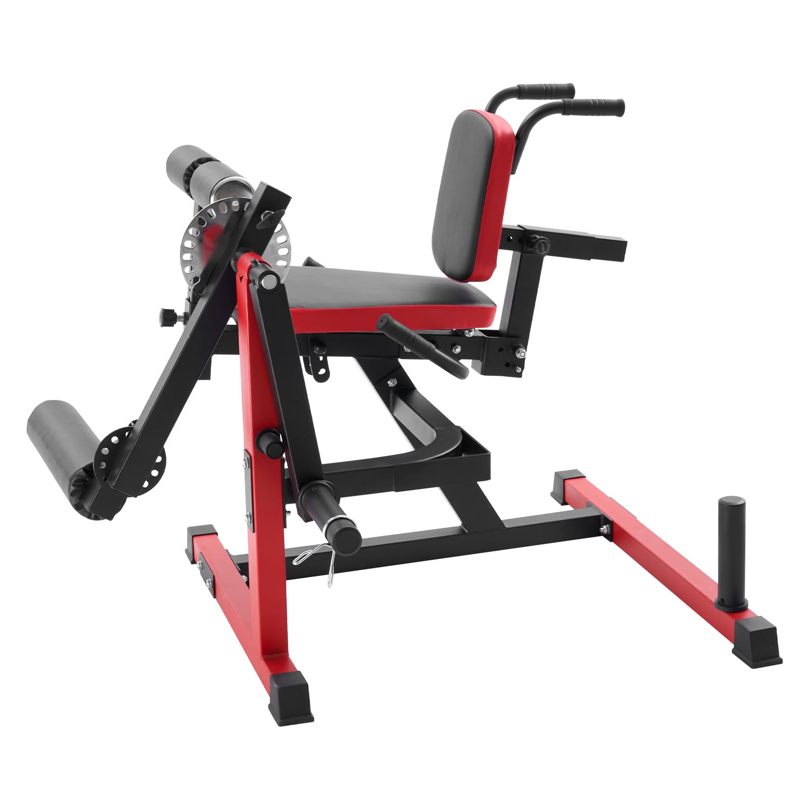 KFFKFF Lower Body Exercise Apparatus, Rotational Seated Leg Extension and Curl Machine, Customizable Thigh Workout, Robust Training Bench for Home Fitness, Supports up to 550 LBS