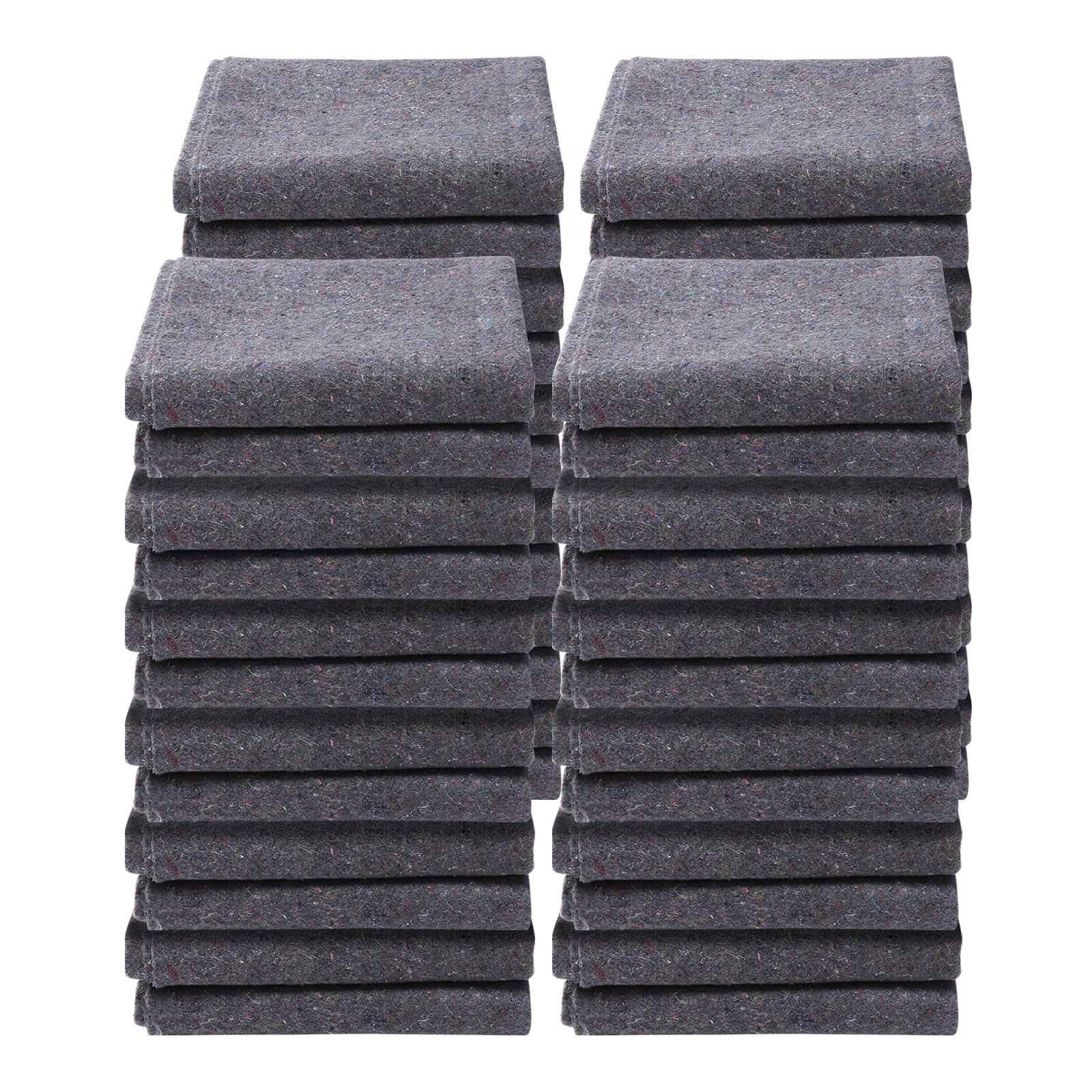KFFKFF Moving Pads, 72" x 54", 21 lbs/dz, 24-Pack, Eco-Friendly Recycled Cotton, Durable Large Mover Covers for Safeguarding Furniture, Flooring, Appliances