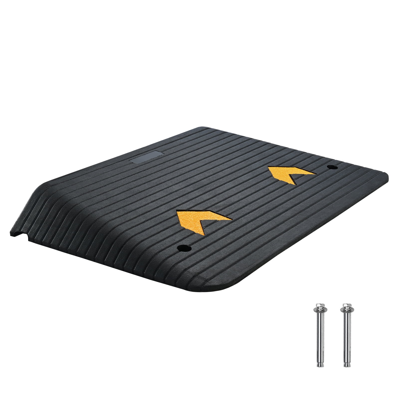 KFFKFF Rubber Threshold Ramp Door Ramp 4" Rise 15 tons Load Rubber Curb Ramp