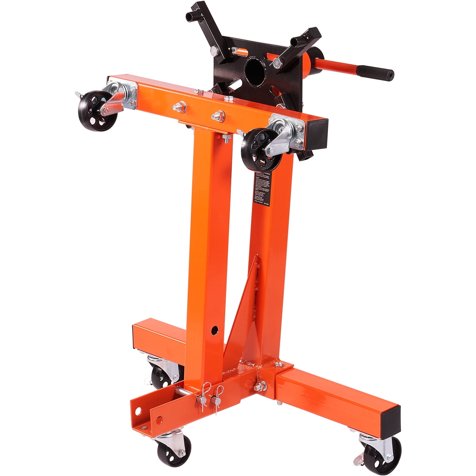 KFFKFF 1500lbs Engine Stand Folding Motor Hoist Dolly w/ Adjustable Mounting Head