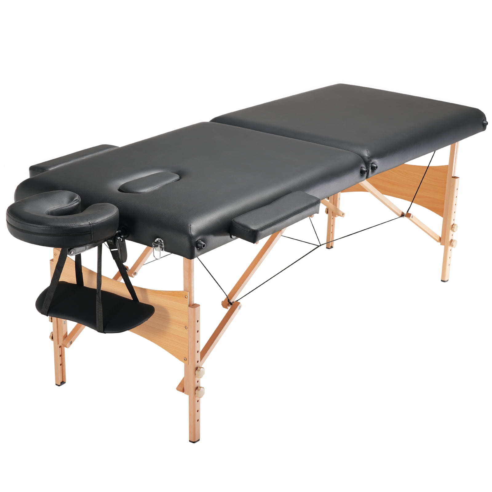 KFFKFF 28" Wide Portable Table Massage 2 Folding Professional Massage Table 600 lbs