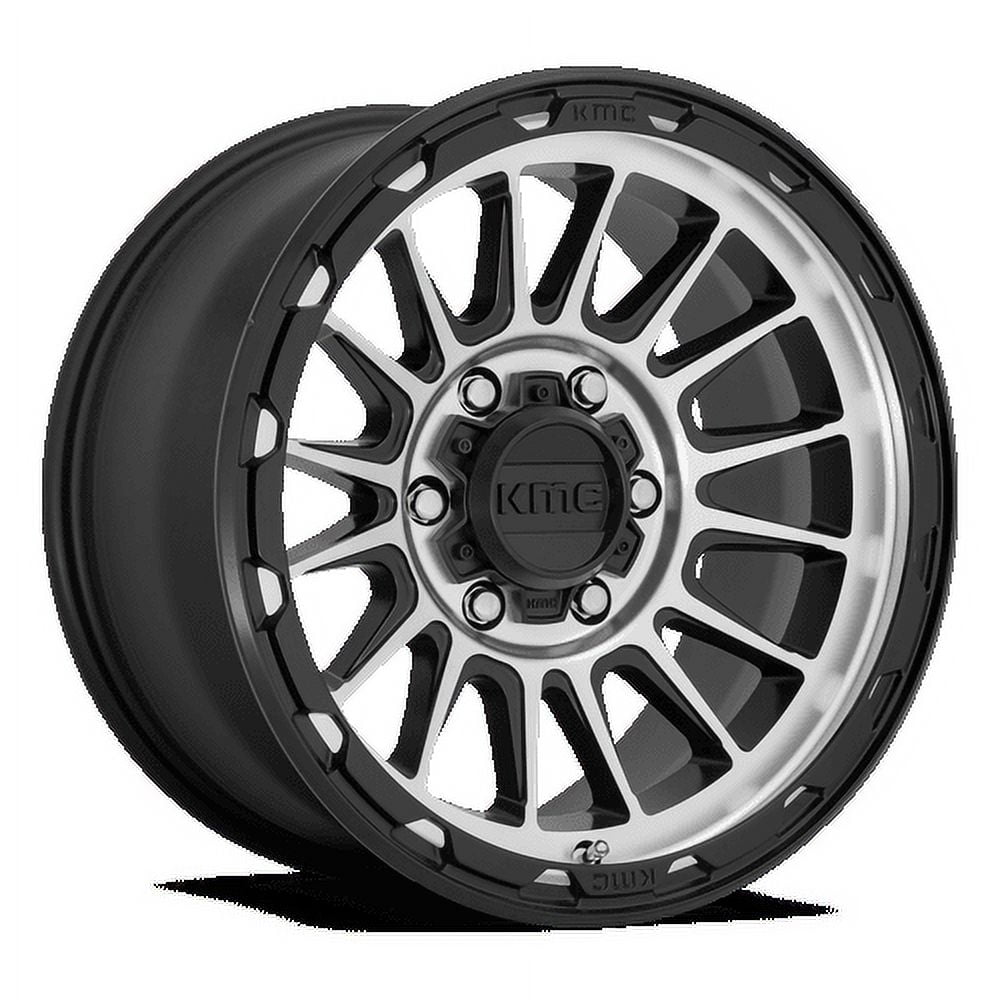 KMC Aluminum Rim KM542 IMPACT 18X9in Satin Black Machined Finish, KM54289068500