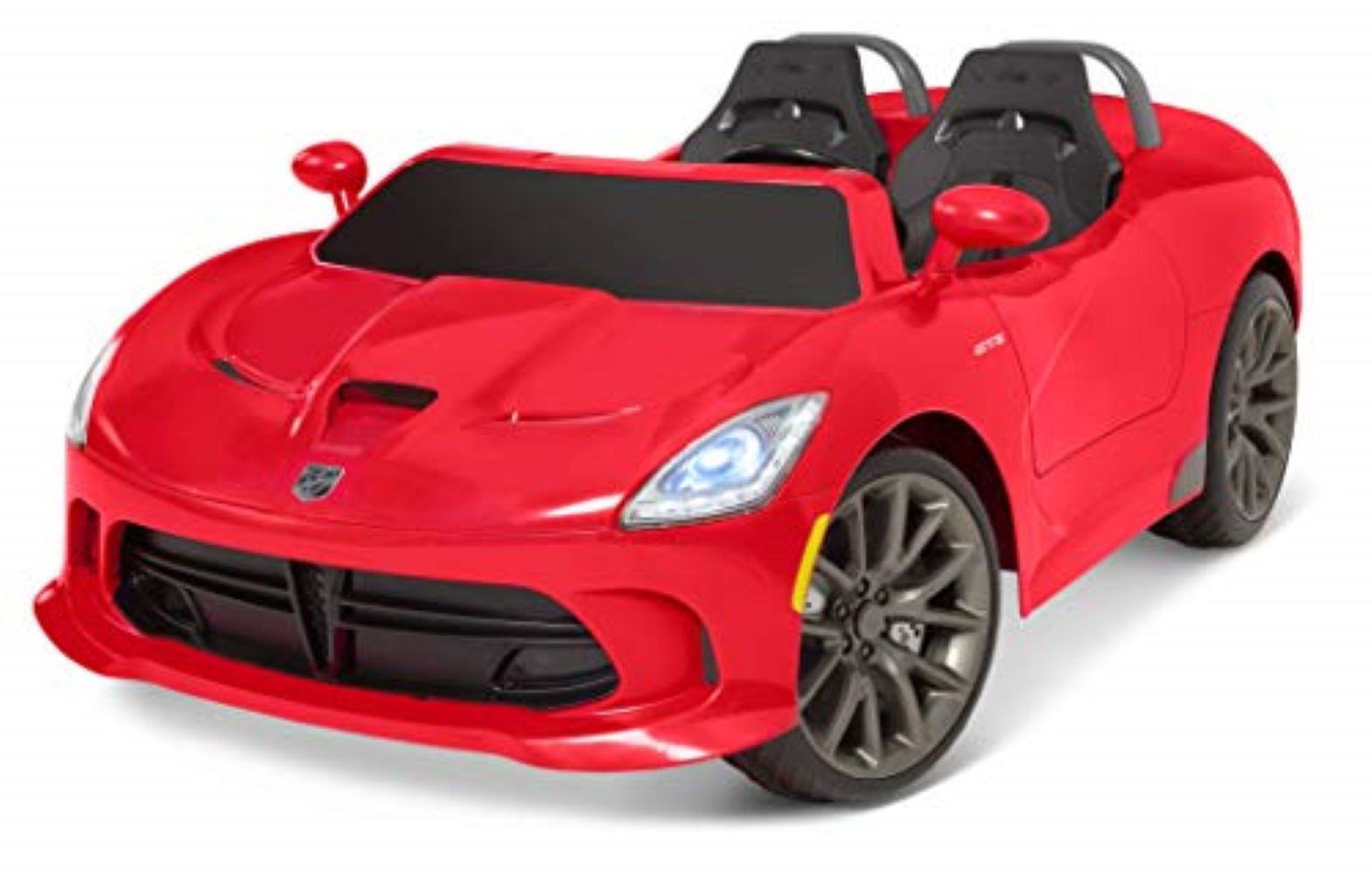 Kid Trax Dodge Viper SRT Convertible Toddler Ride On Toy, Ages 3-7 Years Old, 12 Volt Battery, Max Weight of 130 lbs, Two Seater, Working Lights, Red