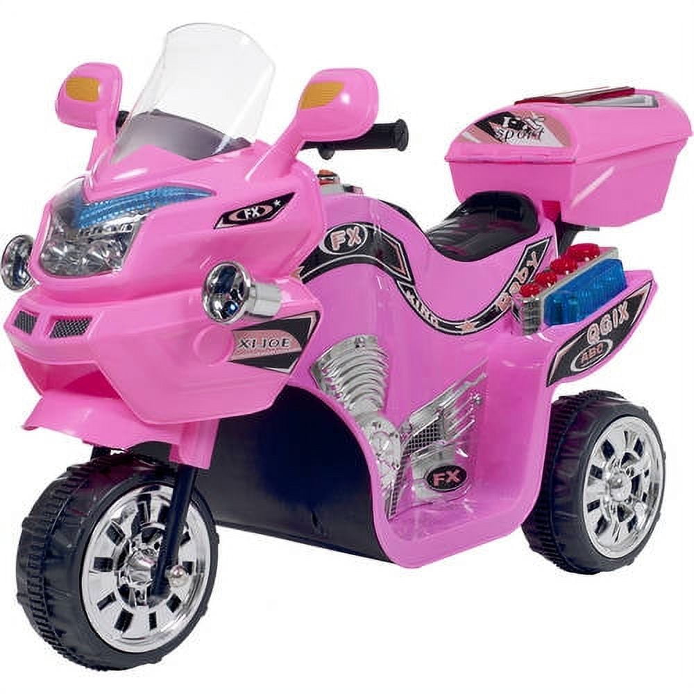 Kids Electric Motorcycle - 3-Wheel Ride on Toy with Reverse, Sounds, and Headlights by Lil' Rider