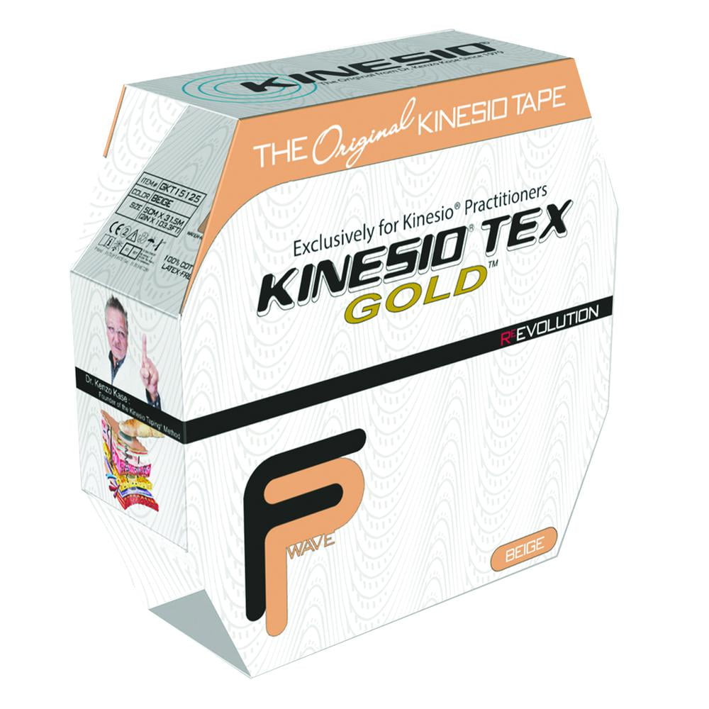 Kinesio Tape, Tex Gold, 2" x 34 yds, Beige, Bulk Roll