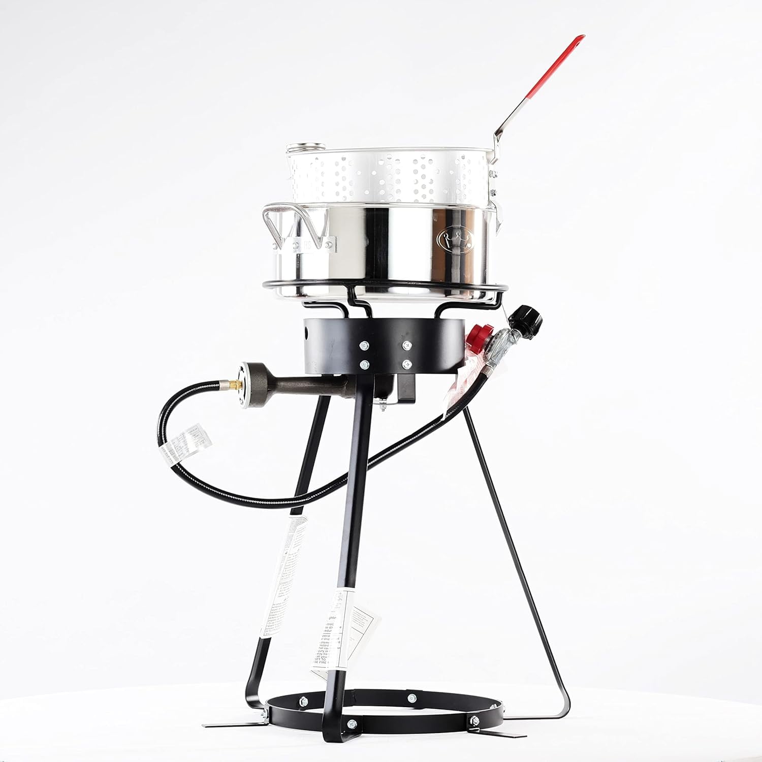 King Kooker® Model #1224 - 10 Qt 24" Bolt Together Outdoor Cooker Package Aluminum Fry Pan & Basket