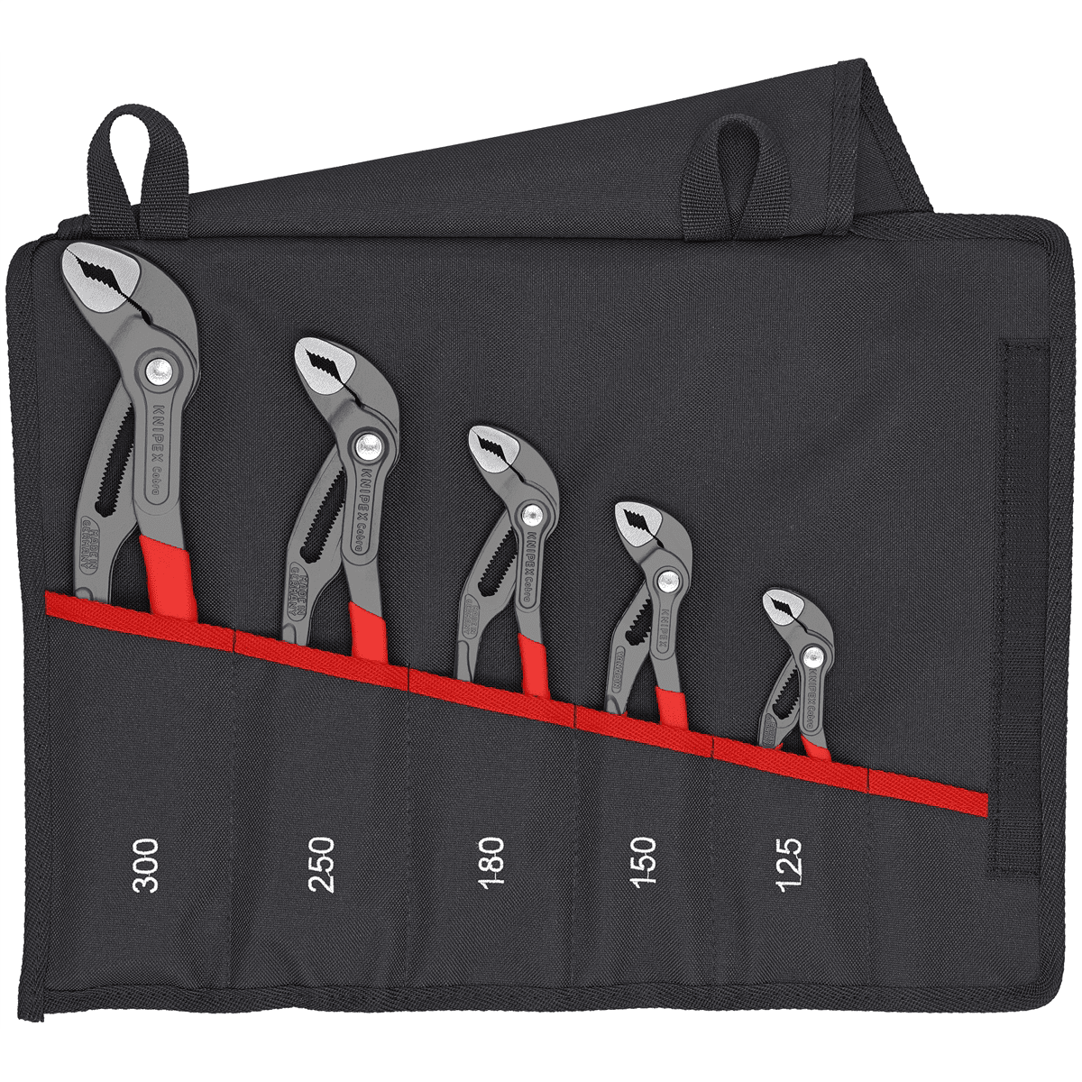 Knipex Tools Cobra, 125-300 Pliers Set 5 Piece