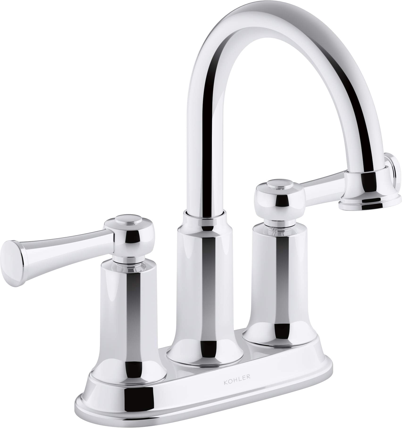 er Aderlee 1.2GPM Center-Set Bathroom Sink Faucet, Polished Chrome