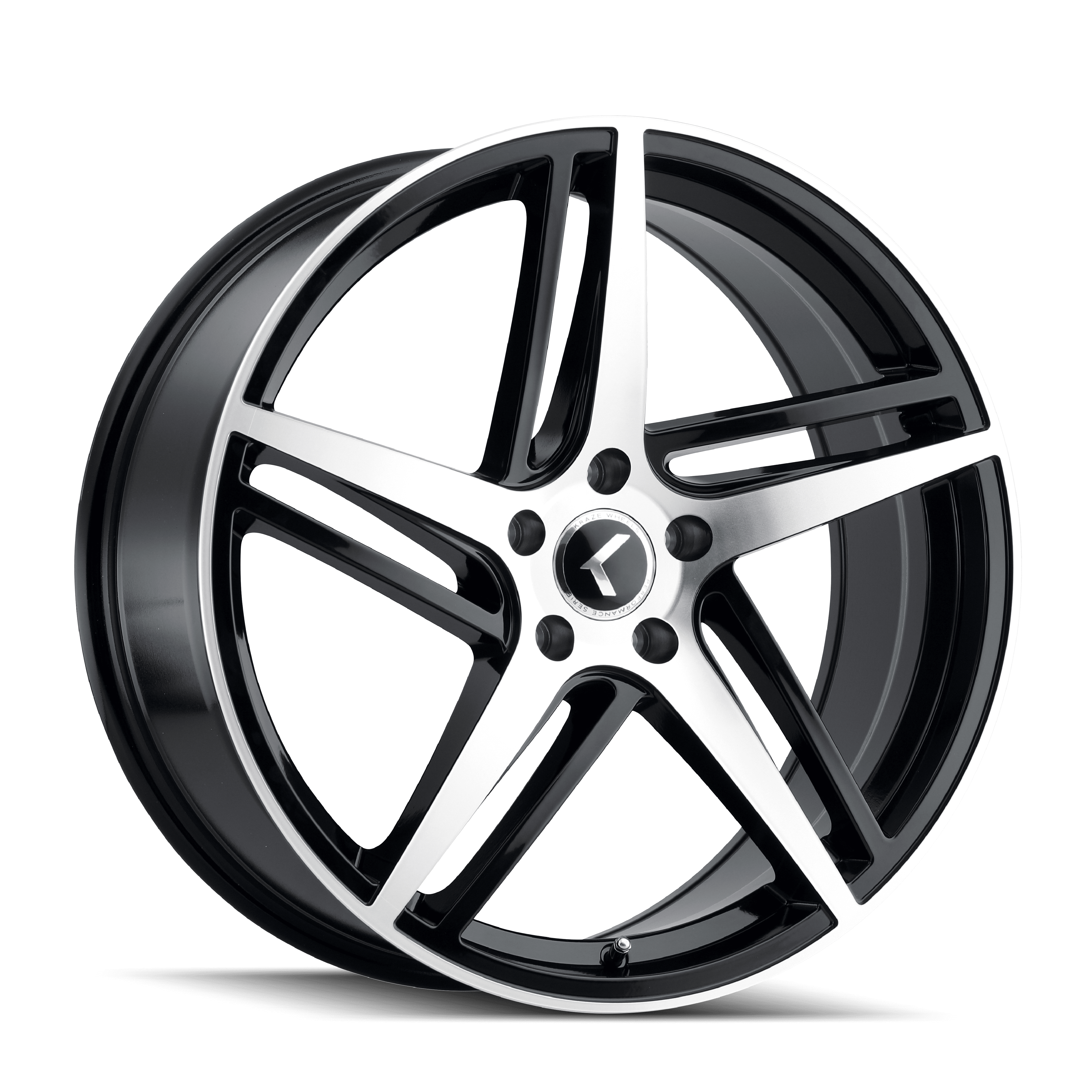 Kraze Milano-Kr195 20X8.5 5X114.3 38Et 72.62Cb Black/Machined