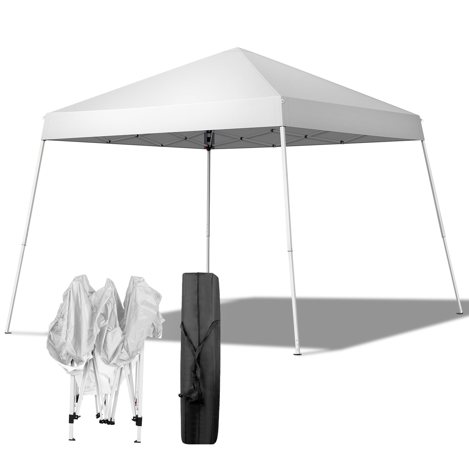Ktaxon 10ft x 10ft Base Pop Up Canopy Beach Tent for Events, Parties, Camping - Gazebo,White