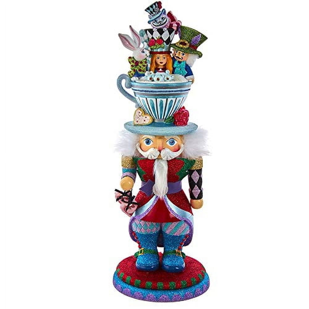 Kurt Adler 18" Hollywood Nutcrackers Alice Teacup Hat Nutcracker