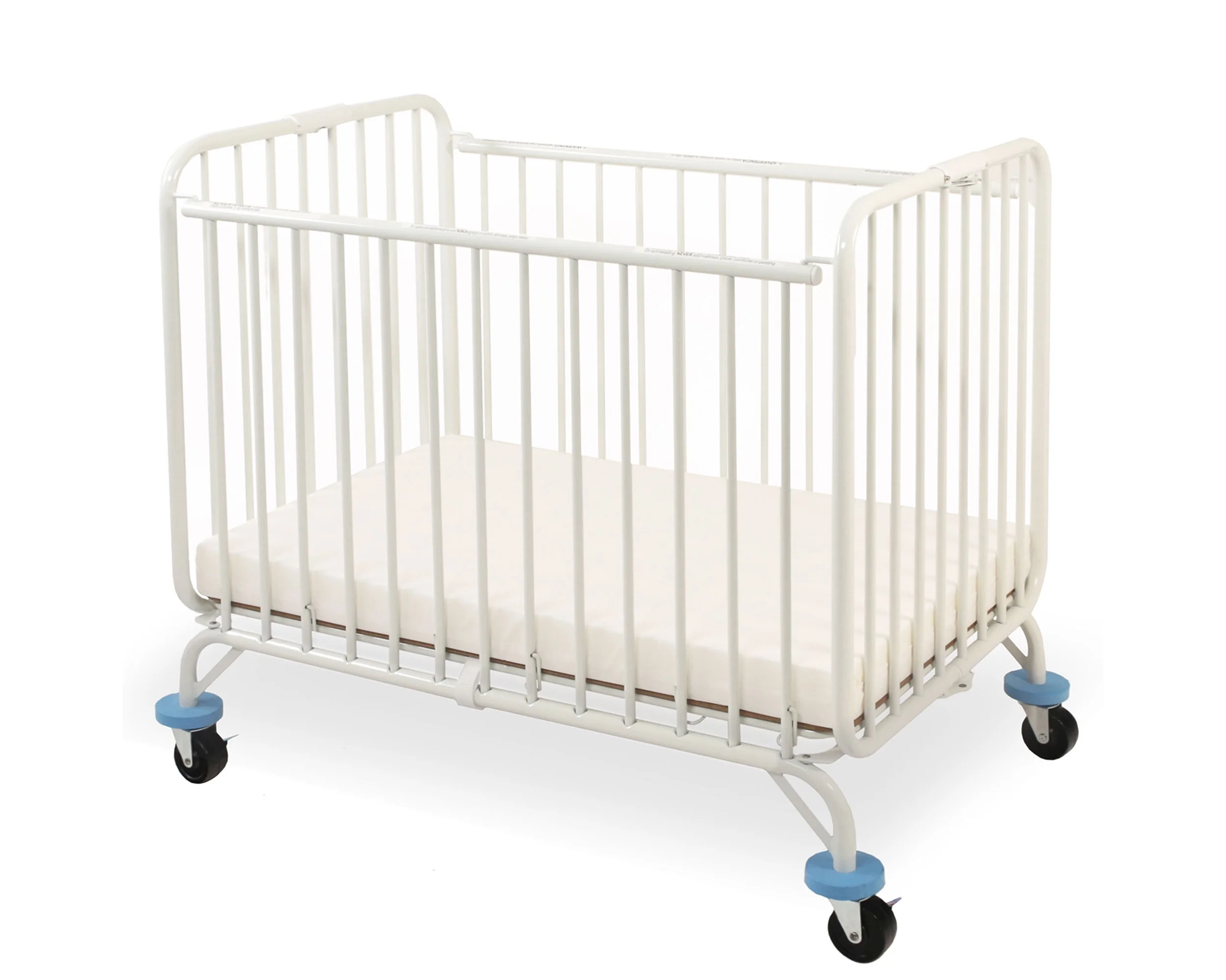 LA Baby Deluxe Holiday Mini/Portable Folding Metal Crib