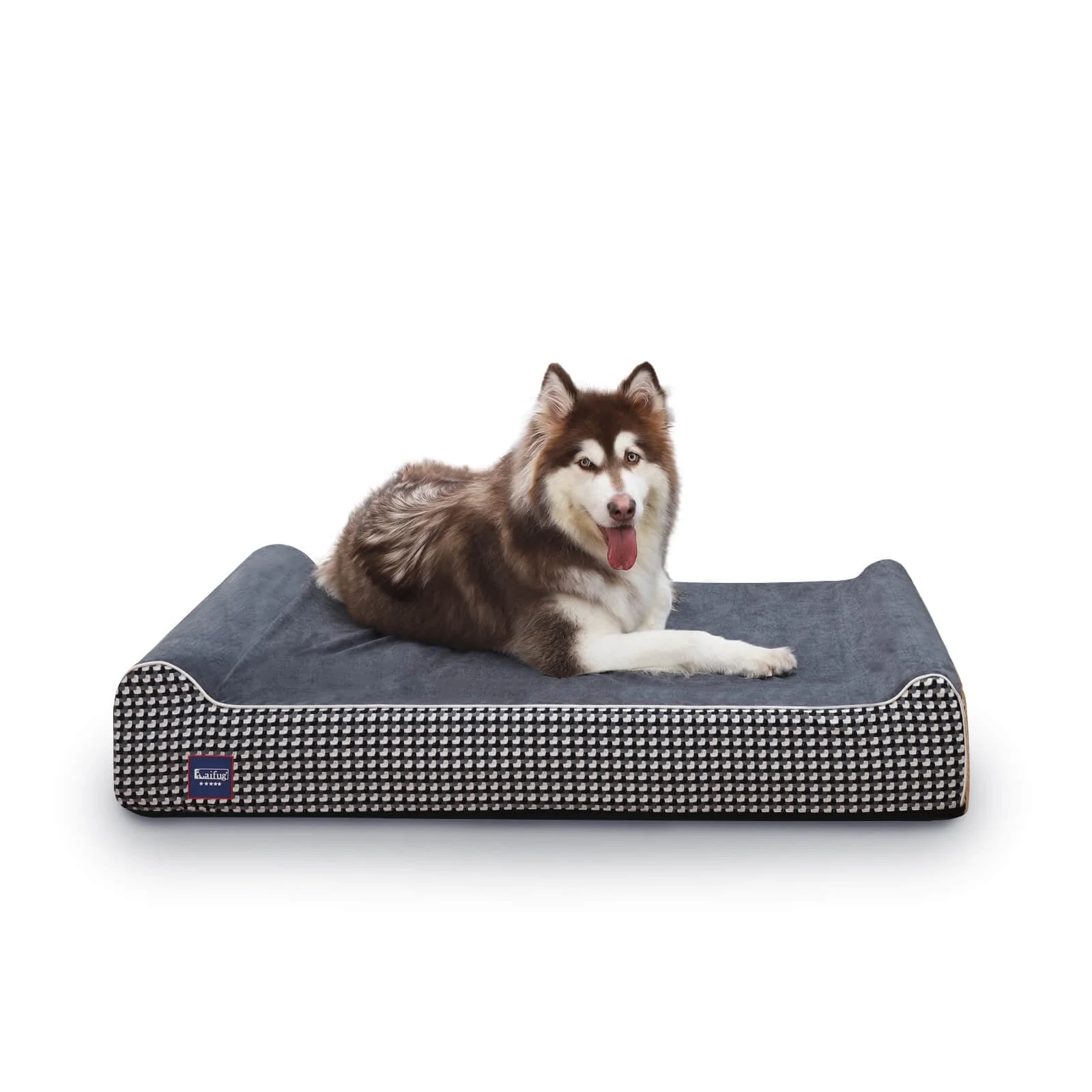 Laifug Extra Large Dog Bed with Orthopedic Memory Foam, Dog Pillow, Waterproof Liner & Washable Cover (BlackÃ¯Â¼ÂXL)