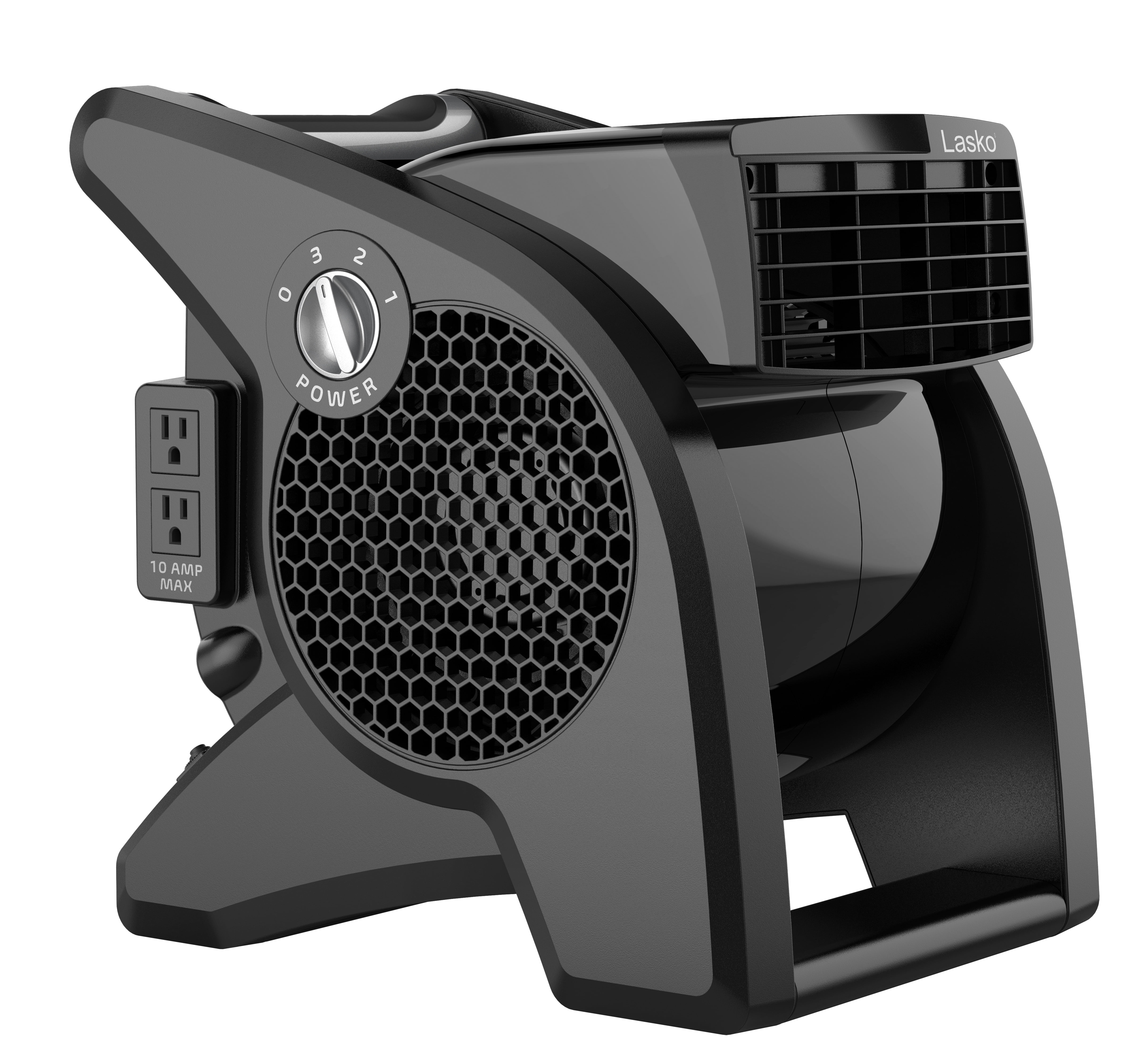 Lasko Pro Performance 14.5" 3-Speed Pivoting High Velocity Floor Blower Fan, Black, U15617