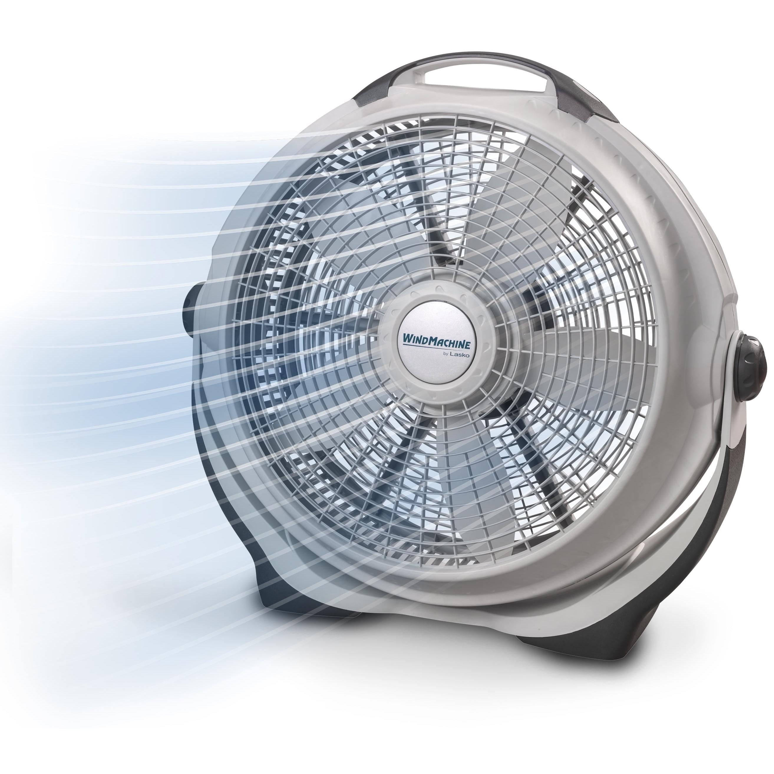 Lasko 20" Wind Machine Indoor Pivoting Floor Fan, 2 pack