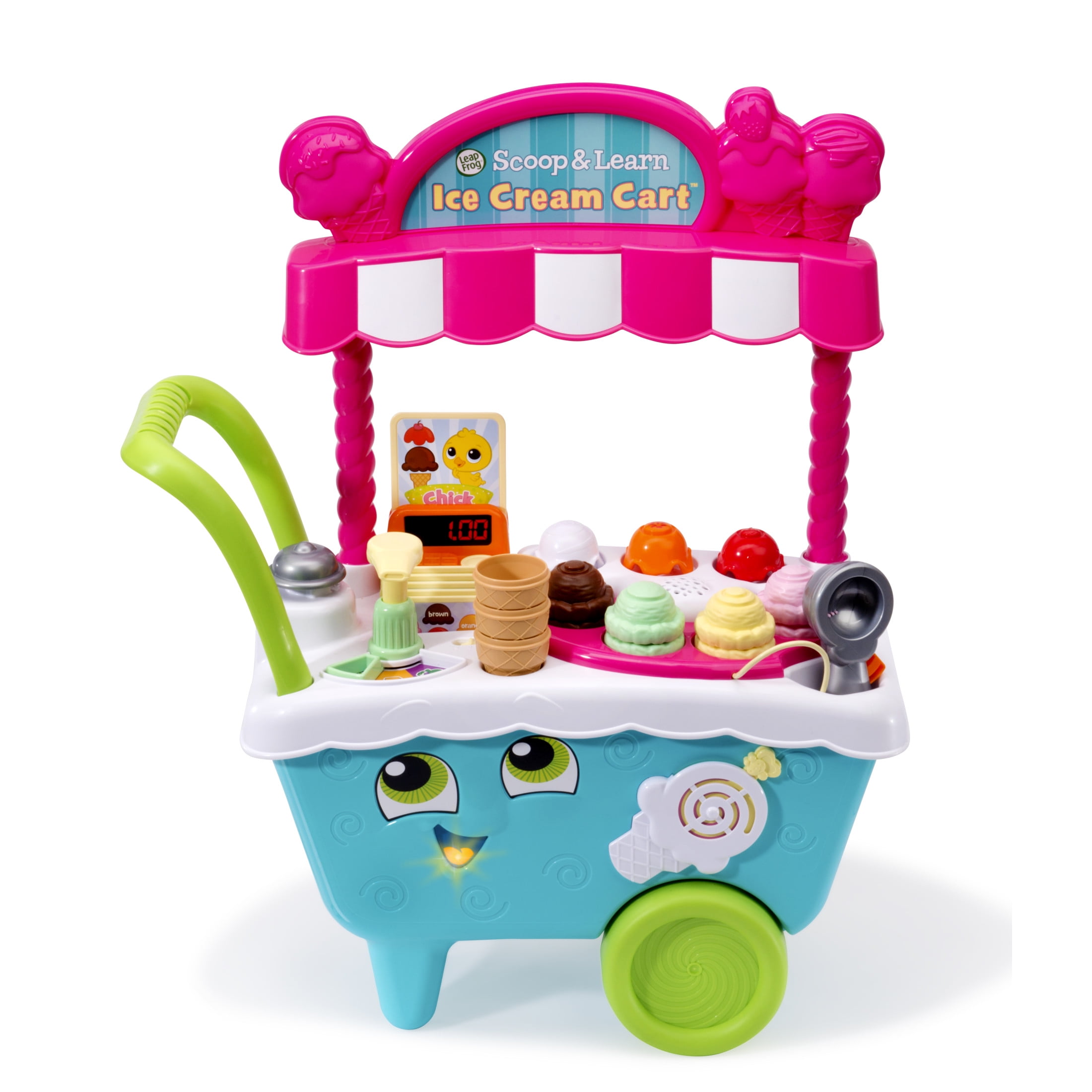 LeapFrog Scoop & Learn Ice Cream Cart with Accessories, Baby and Toddler Toys