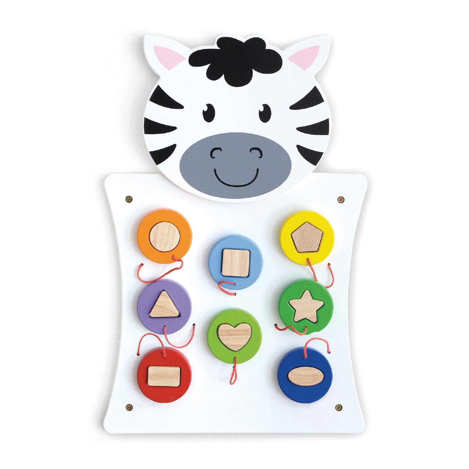 Learning Advantage Zebra Activity Wall Panel - Toddler Activity Center