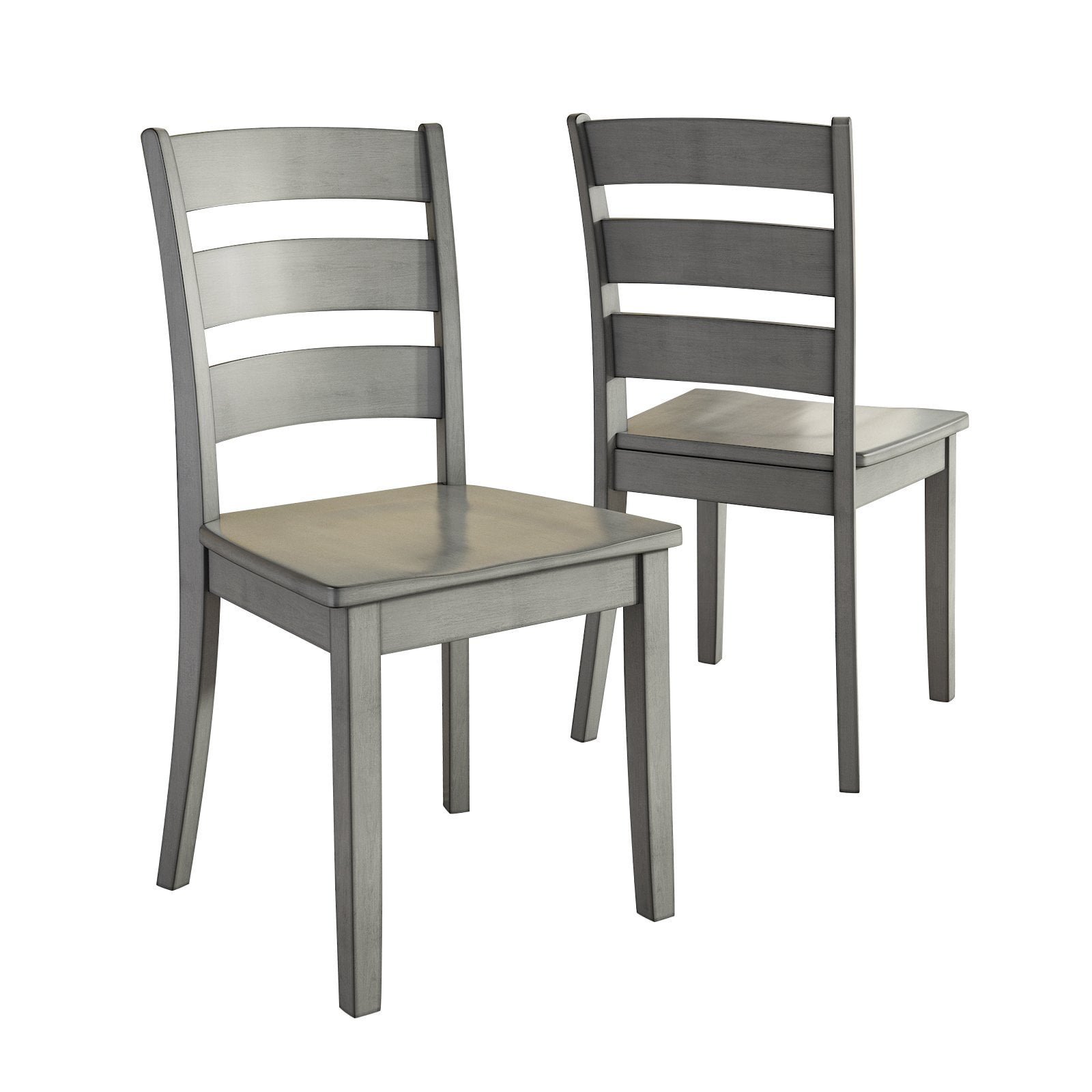 Lexington 7-Piece Dining Set with 60 Dining Table and 6 Ladder Back Chairs, Antique Grey