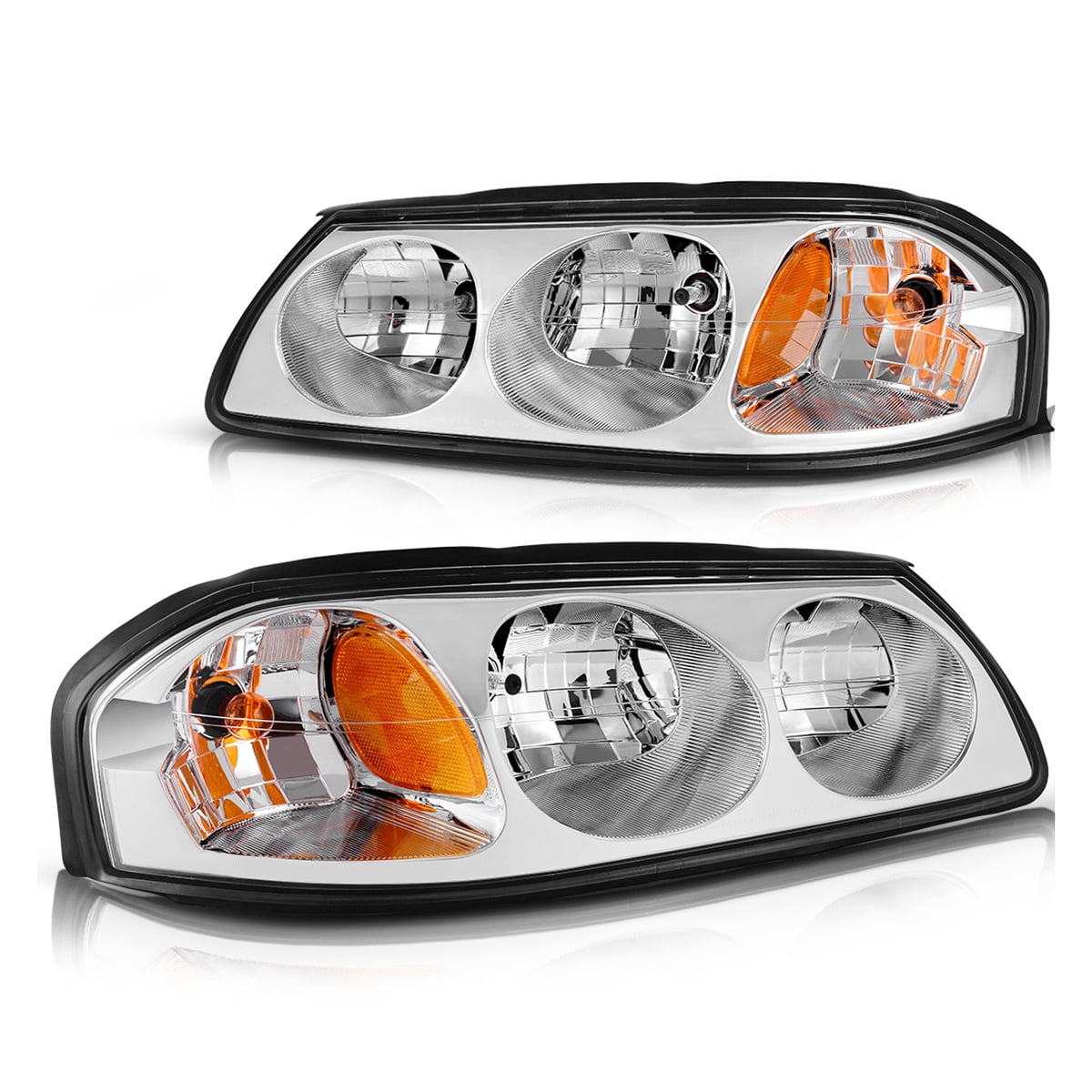 RVNI Headlights For 2000-2005 Chevy Impala Replacement 00-05 Headlamp Pair Left+Right