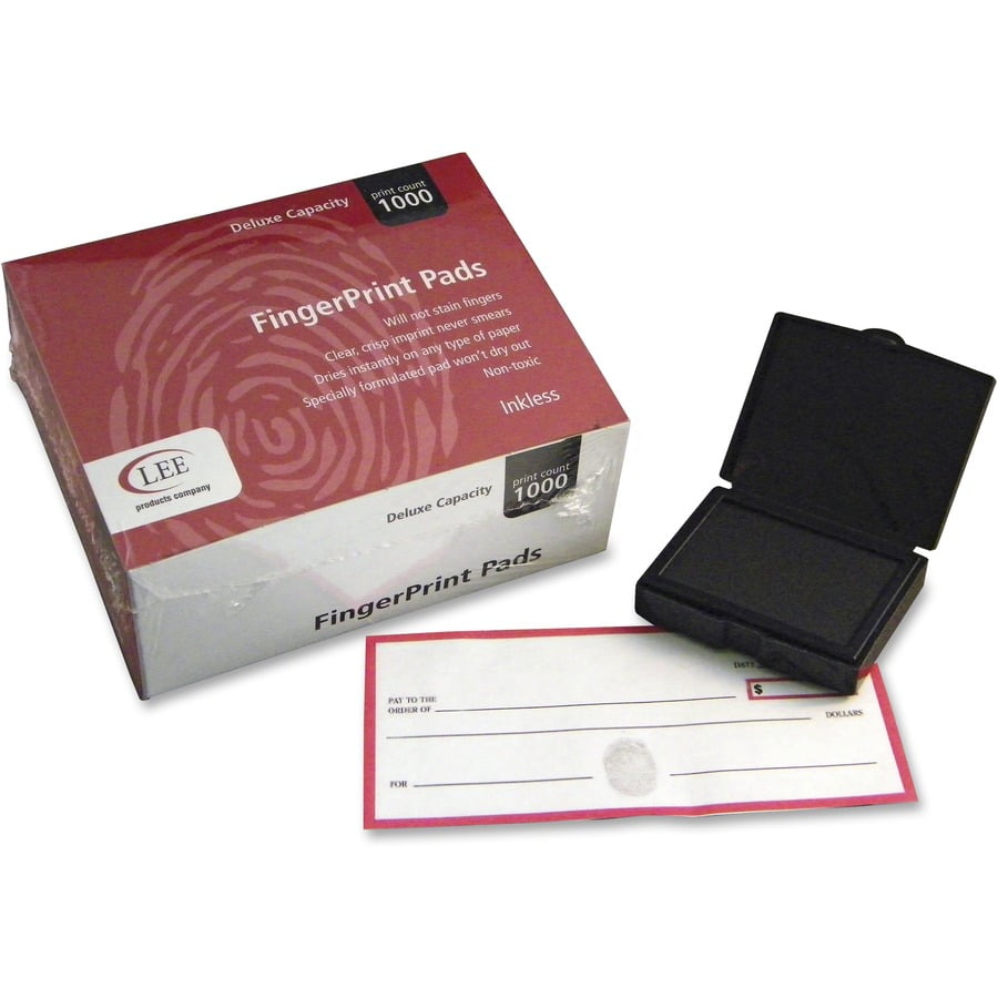 LEE, LEE03127, Inkless FingerPrint Pad, 12 / Dozen