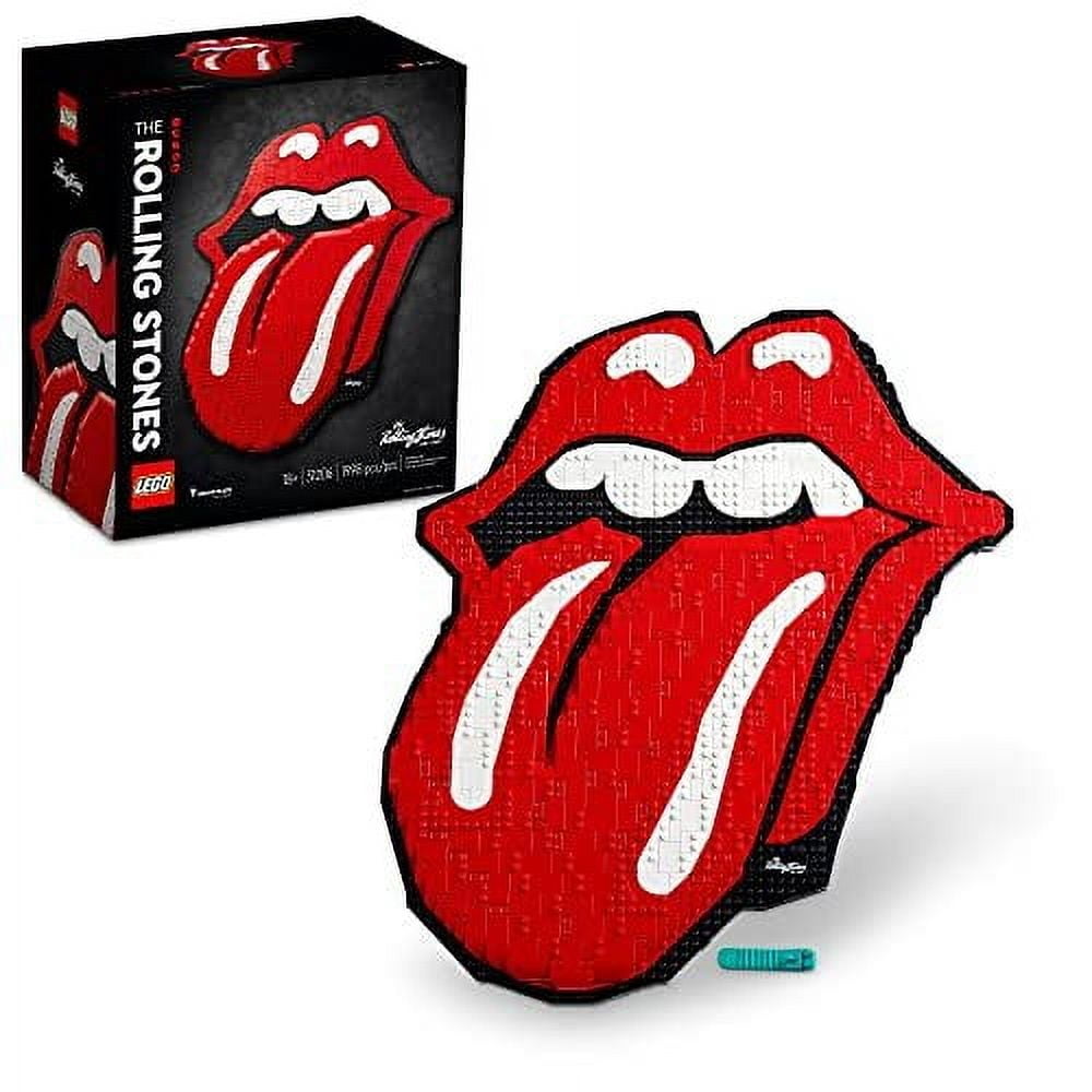 LEGO Art The Rolling Stones 31206 Logo Wall Décor Building Set for Adults, Gift for Men, Women, Husband, Wife, Music Fans, DIY Home or Office 3D Decoration, 60th Anniversary Collectors Set