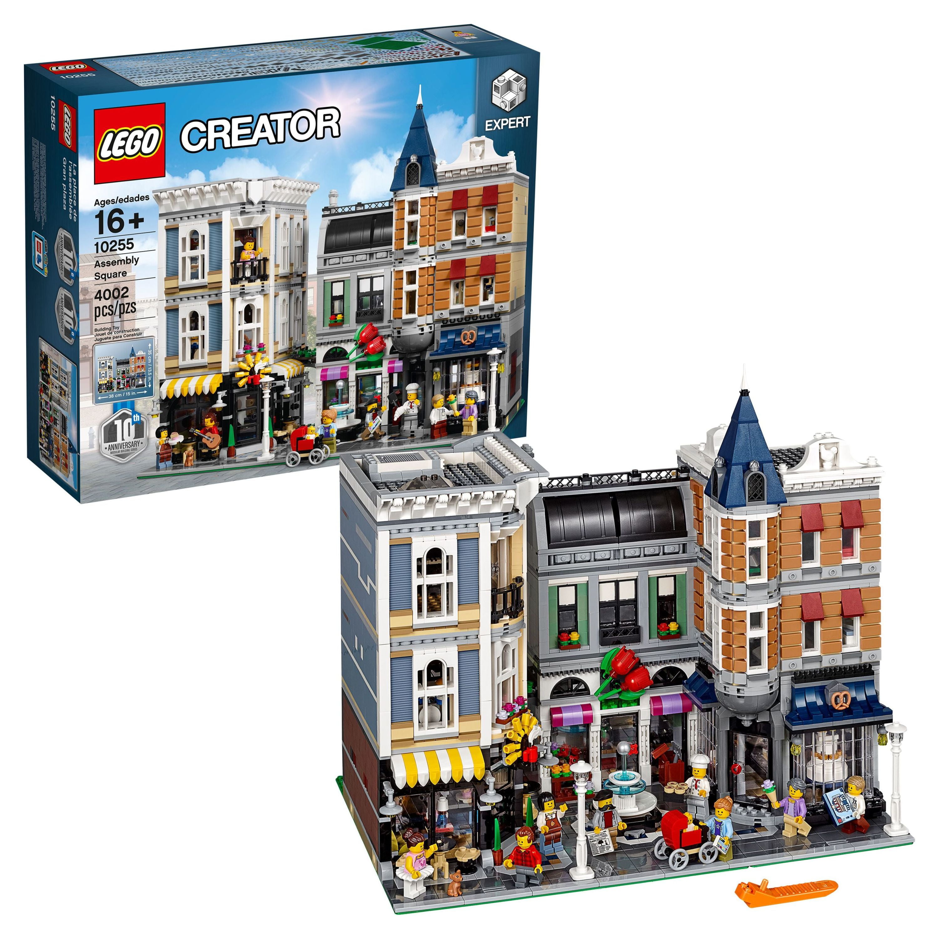 LEGO Creator Expert Assembly Square 10255, 10th Anniversary Addition to the LEGO Modular Building Series, Provides Hours of Creative Play for Adults