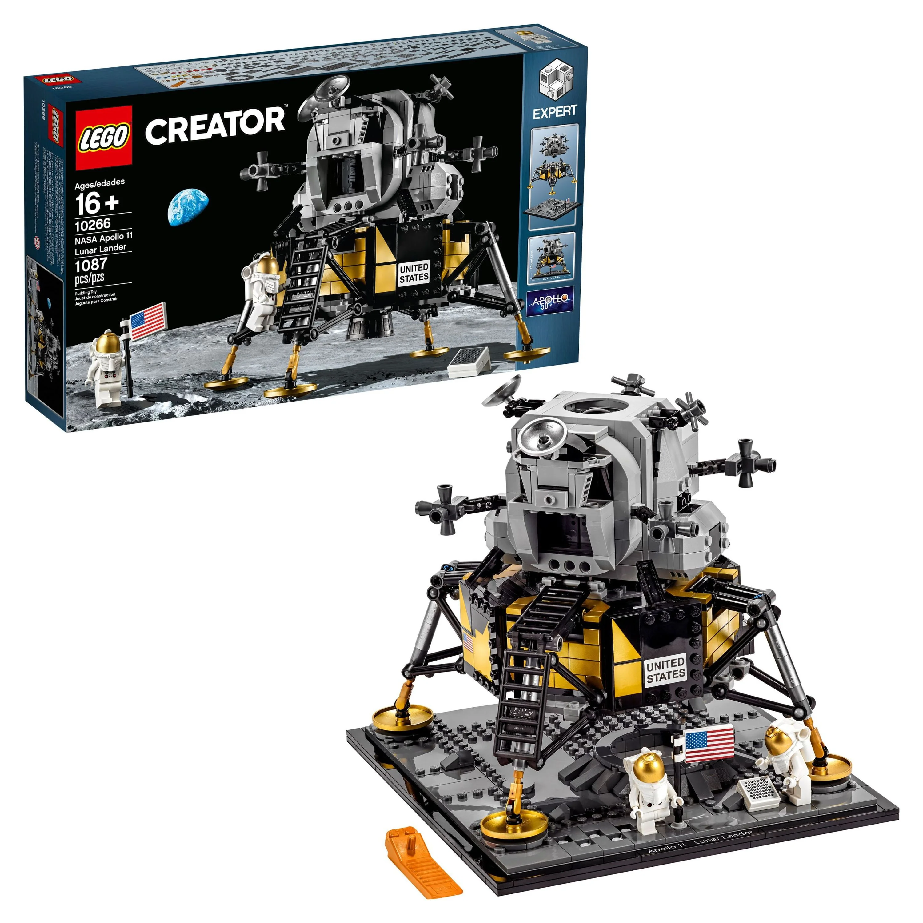 LEGO Creator Expert NASA Apollo 11 Lunar Lander 10266 Building Kit